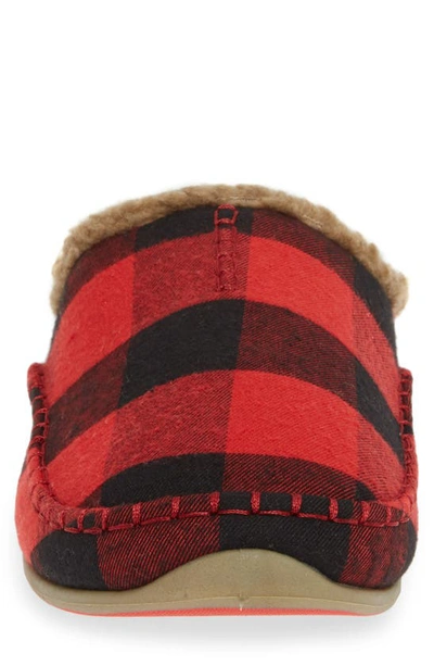 Deer Stags Nordic Slipper In Red / Black
