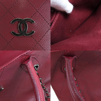 Chanel Camellia Lambskin Purse Red Leather Coco Mark 17654588 Pre