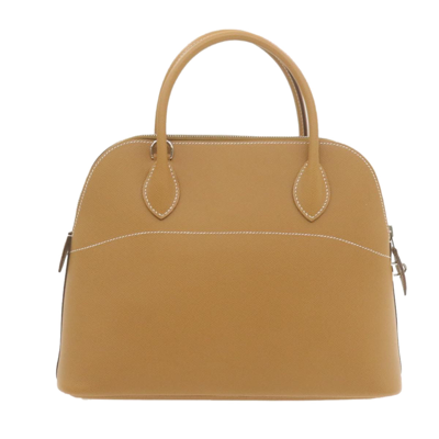 Leather tote Hermès Beige in Leather - 25850459