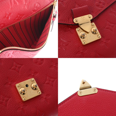 Louis Vuitton Louis Vuitton Monogram Implant Metis Mm Bag Scarlet M44155  Women's Leather Handbag Auction
