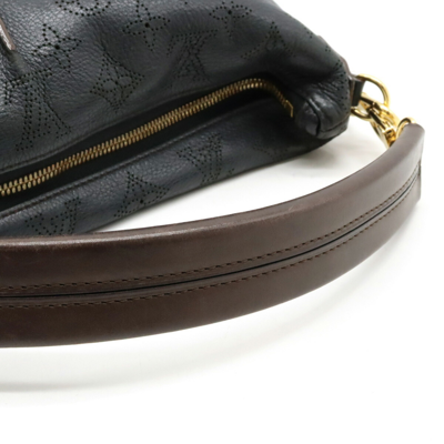 LOUIS VUITTON Louis Vuitton Mahina Selene PM Handbag Shoulder Bag Noir Black  M94035