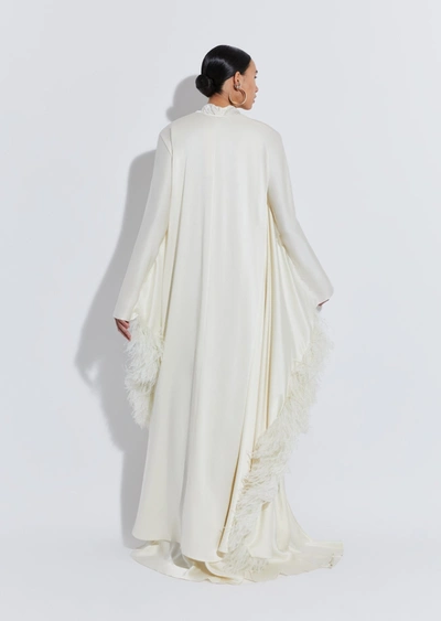 Lapointe Satin Feather Caftan In L
