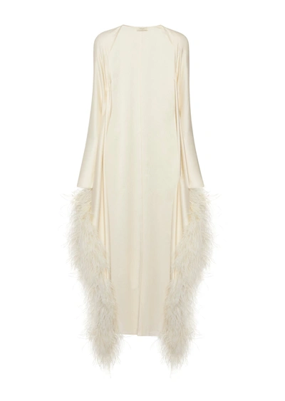 Lapointe Satin Feather Caftan In L