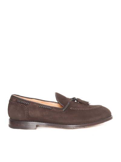 Shop Premiata Loafers With Tassel In Brown
