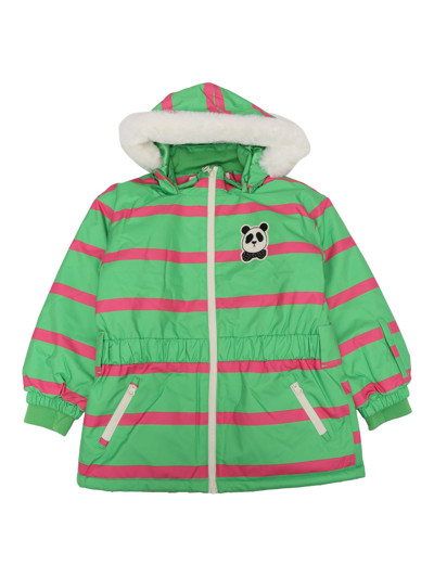 Mini Rodini Panda Soft Ski Jacket In Green | ModeSens