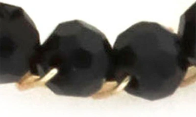 Shop Panacea Beaded Teardrop Earrings In Black