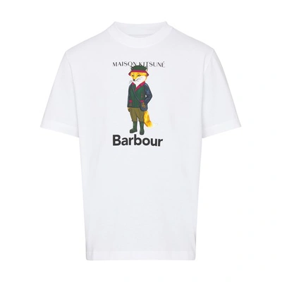 Shop Barbour X Maison Kitsuné - Beaufort Fox In White