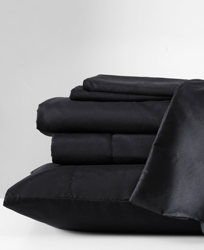 Kenneth Cole Solution Solid Sheet Set In Black