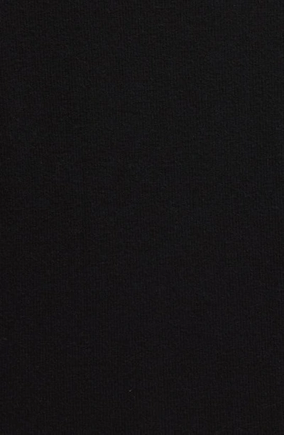 Shop Nordstrom Kids' Rib Shoulder Ruffle Long Sleeve T-shirt In Black