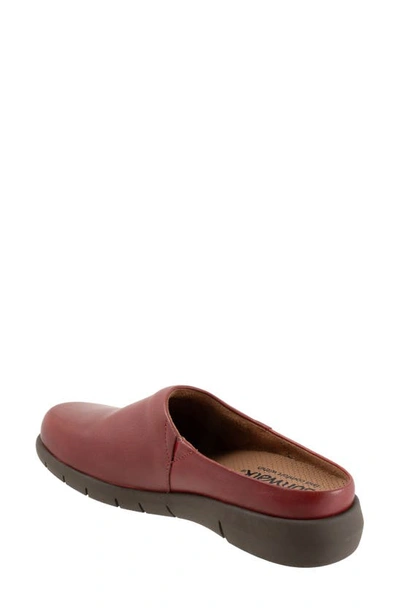 Shop Softwalk ® Andria Mule In Dark Red Suede