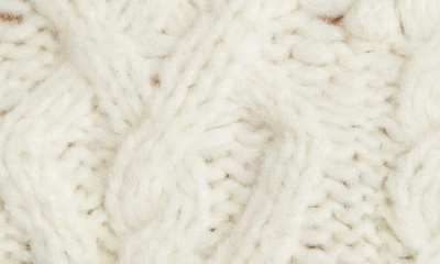 Shop Loveshackfancy Galiona Alpaca Blend Crop Sweater In Snow