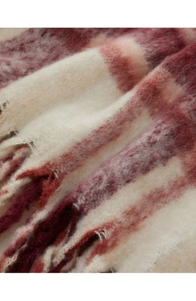 Shop Upwest Fireside Fleece Throw Blanket In Henna Plaid
