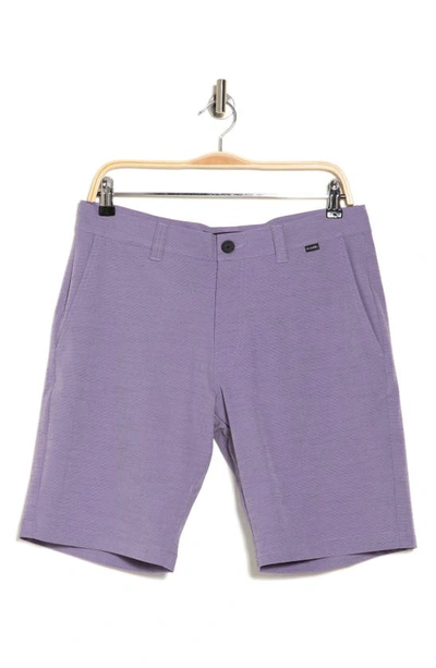 Shop Travismathew Switchbacks Hybrid Shorts In Mulled Grape