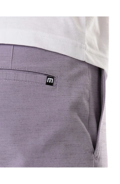 Shop Travismathew Switchbacks Hybrid Shorts In Mulled Grape