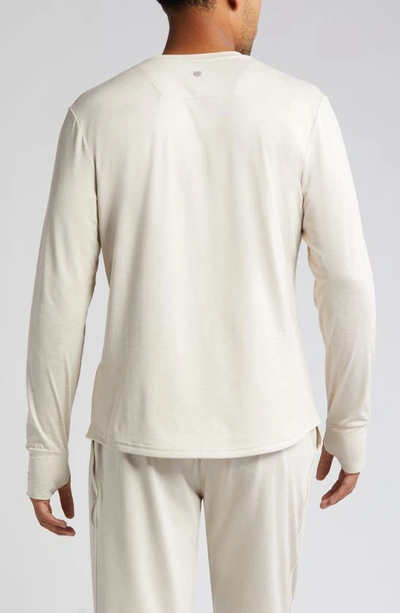 Shop Zella Restore Soft Performance Long Sleeve T-shirt In Grey Pebble Melange