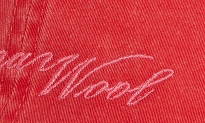 Shop Paloma Wool Palomar Logo Embroidered Baseball Cap In Red