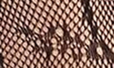 Memoi Women's All-in-one Lace Suspender Floral Fishnet Tights In Black