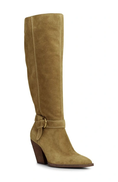 Shop Vince Camuto Grathlyn Pointed Toe Knee High Boot In New Tortilla