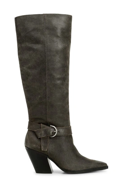 Shop Vince Camuto Grathlyn Pointed Toe Knee High Boot In Tobacco
