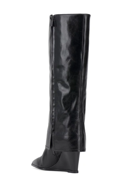 Shop Vince Camuto Tibani Foldover Shaft Knee High Boot In Black