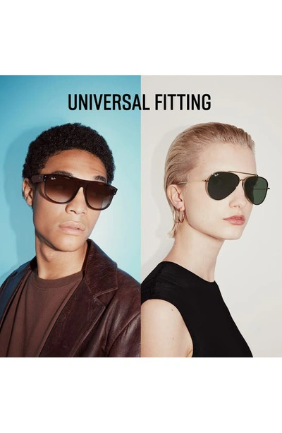 Ray Ban Caravan Reverse 58mm Square Sunglasses In Gunmetal