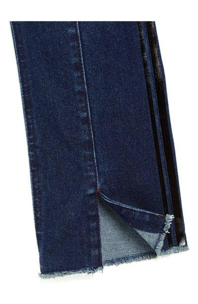 Shop Tractr Kids' Flare Leg Stretch Denim Jeans In Indigo