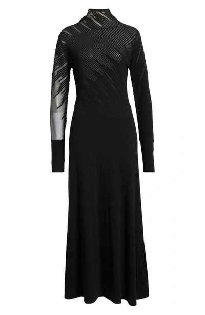 Shop Ted Baker Leonhaa Long Sleeve Sweater Dress In Black