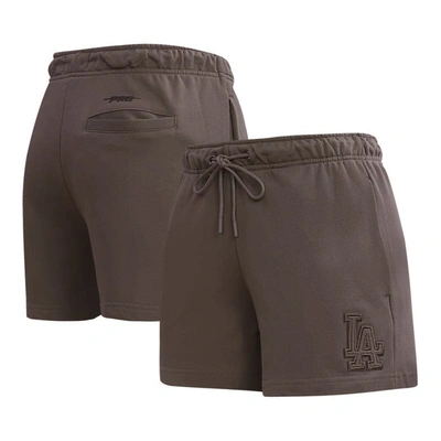 Shop Pro Standard Brown Los Angeles Dodgers Neutral Fleece Shorts