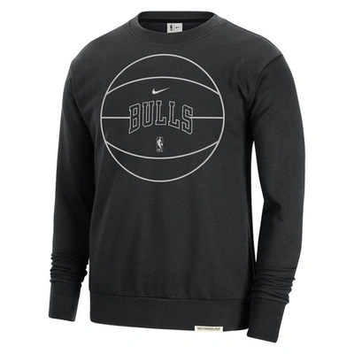 Shop Nike Black Chicago Bulls 2023/24 Authentic Standard Issue Travel Performance Pullover Sweatshirt