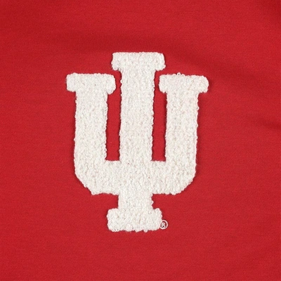 Shop Gameday Couture Crimson/black Indiana Hoosiers Matchmaker Diagonal Cowl Pullover Hoodie