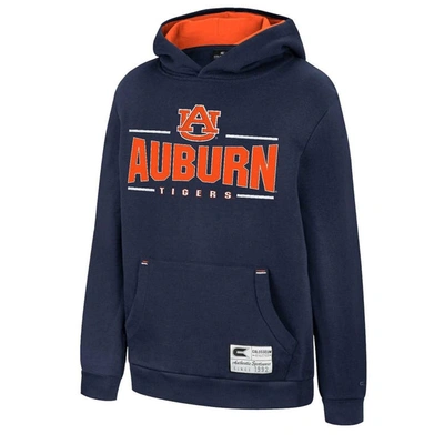 Shop Colosseum Youth  Navy Auburn Tigers Lead Guitarists Pullover Hoodie