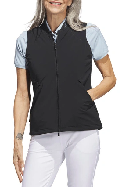 Shop Adidas Golf Ultimate365 Tour Frostguard Water Resistant Golf Vest In Black