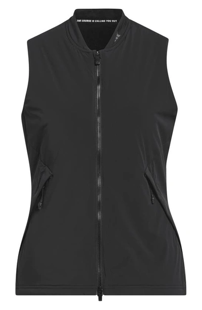Shop Adidas Golf Ultimate365 Tour Frostguard Water Resistant Golf Vest In Black