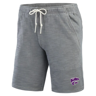 Shop Tommy Bahama Gray Kansas State Wildcats Tobago Bay Tri-blend Shorts