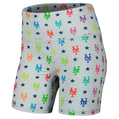 Shop Terez Gray New York Mets Tlc Rainbow Shorts