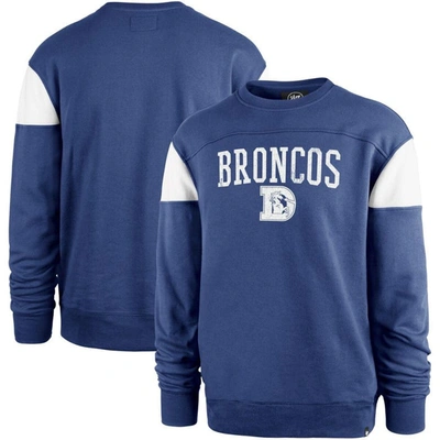 Shop 47 ' Blue Denver Broncos Groundbreaker Onset Pullover Sweatshirt