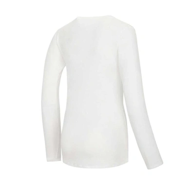 Shop Concepts Sport White/black San Francisco Giants Long Sleeve V-neck T-shirt & Gauge Pants Sleep Set