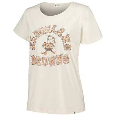 Shop 47 ' Cream Cleveland Browns Frankie T-shirt