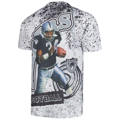 Shop Mitchell & Ness Bo Jackson White Las Vegas Raiders Retired Player Name & Number Burst T-shirt