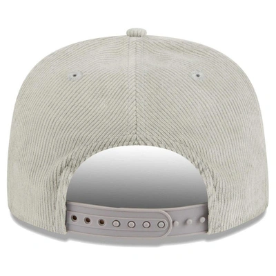Shop New Era Gray Brooklyn Nets The Golfer Corduroy 9fifty Snapback Hat