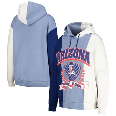 Shop Gameday Couture Navy Arizona Wildcats Hall Of Fame Colorblock Pullover Hoodie