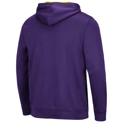 Shop Colosseum Purple Lsu Tigers Resistance Pullover Hoodie