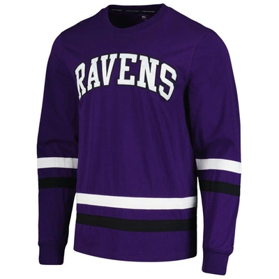 Shop Tommy Hilfiger Purple/black Baltimore Ravens Nolan Long Sleeve T-shirt