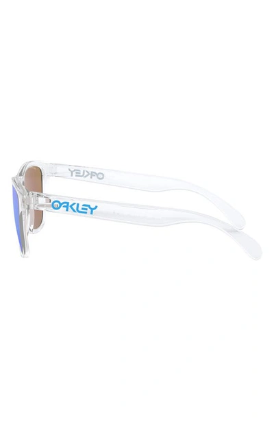 Shop Oakley Kids' Frogskins Xs 53mm Prizm™ Round Sunglasses In Sapphire