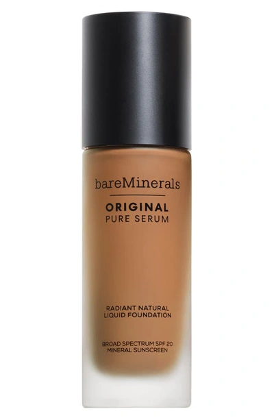 Shop Bareminerals Original Pure Serum Radiant Natural Liquid Foundation Mineral Spf 20 In Medium Deep Warm 4.5