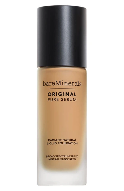 Shop Bareminerals Original Pure Serum Radiant Natural Liquid Foundation Mineral Spf 20 In Light Warm 2.5