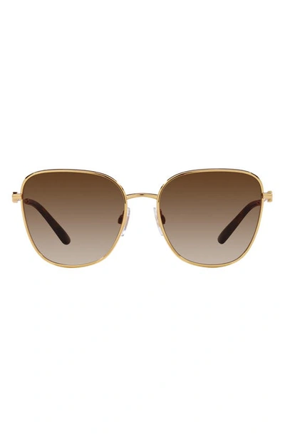 Shop Dolce & Gabbana 56mm Gradient Butterfly Sunglasses In Gold