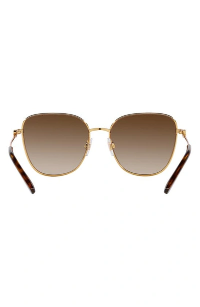 Shop Dolce & Gabbana 56mm Gradient Butterfly Sunglasses In Gold