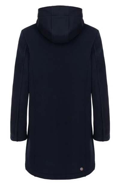 Shop Colmar Thick Coat In Navy Blue