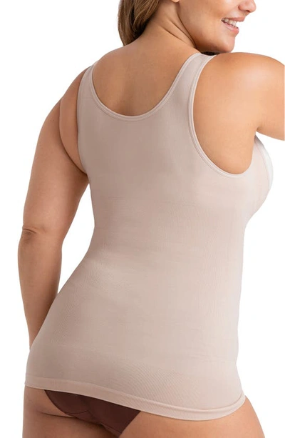 Shop Shapermint Essentials Open Bust Shaper Camisole In Oatmeal